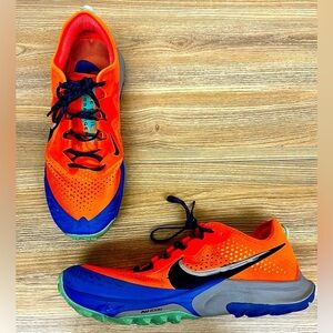 Nike Men's Air Zoom Terra Kiger 7 Trail Shoes Total Orange Obsidian Size 12